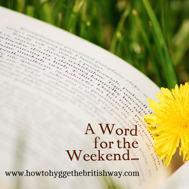 A Word for the Weekend blog series