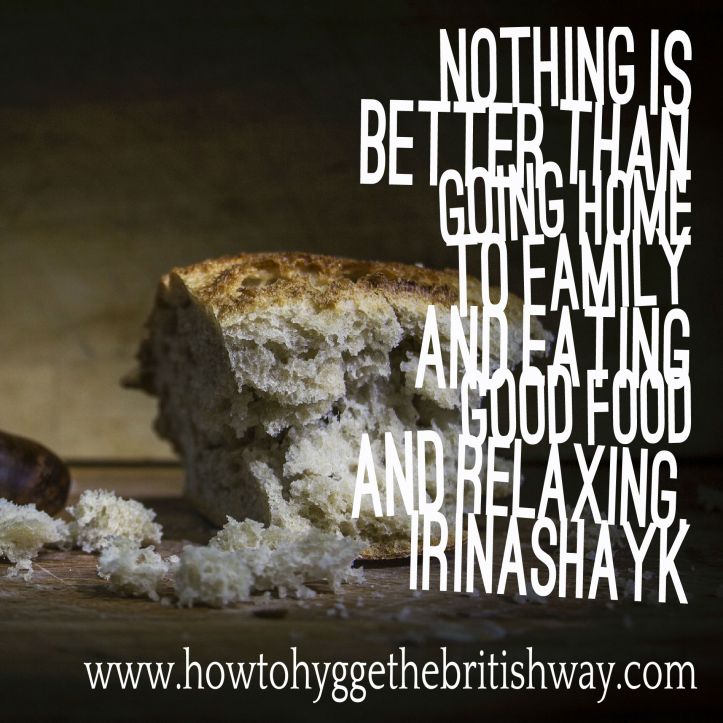 Eating good food and relaxing