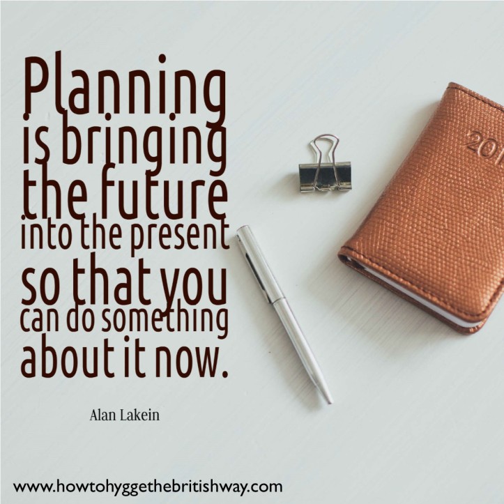 Planning is bringing the future into the present