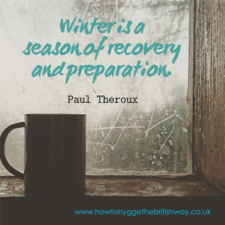 Winter is a season of recovery and preparation