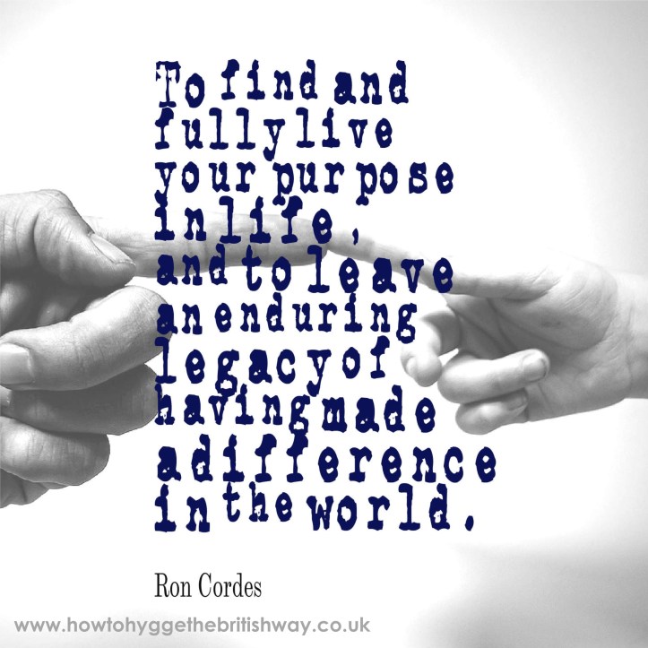 To find and fully live your purpose